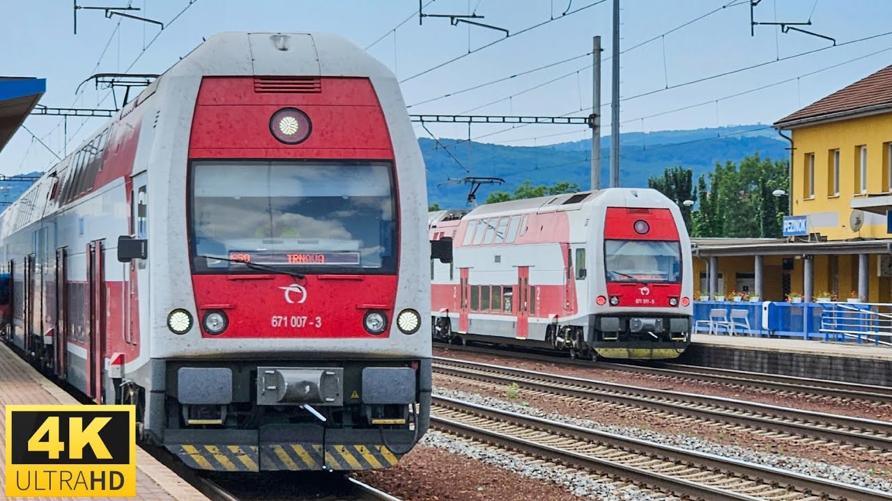 Vlaky Pezinok • Fastest trains in Slovakia (up to 160km/h) • 19. 7. 2024