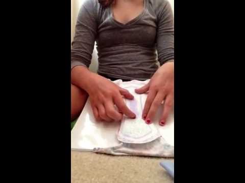 How to put a pad and panty liner on. :)