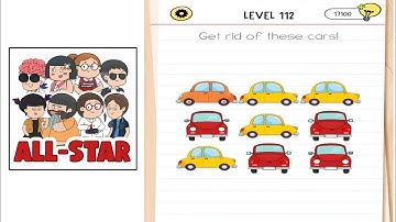 Brain test all star level 162 Gameplay walkthrough solution|| get rid of these cars