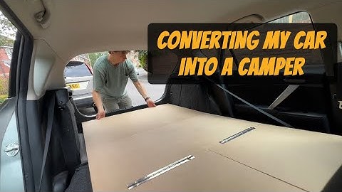 Mazda 3 Hatchback Car Camper Conversion - DIY Portable fold out car camping kit + Testing PART 2