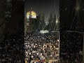 Al Aqsa mosque)  on 27th of Ramadhan, worshippers performs taraweeh prayers at Al aqsa masjid