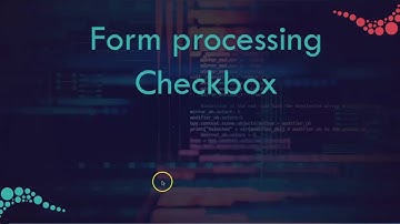 09/30 -  Form processing  --  Checkbox