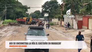 Recorrido 360 por la zona afectada en El Castaño en Maracay este martes