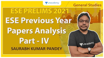 ESE 2021 Prelims | ESE Previous Year Papers Analysis Part - IV | GS | Saurabh Kumar Pandey