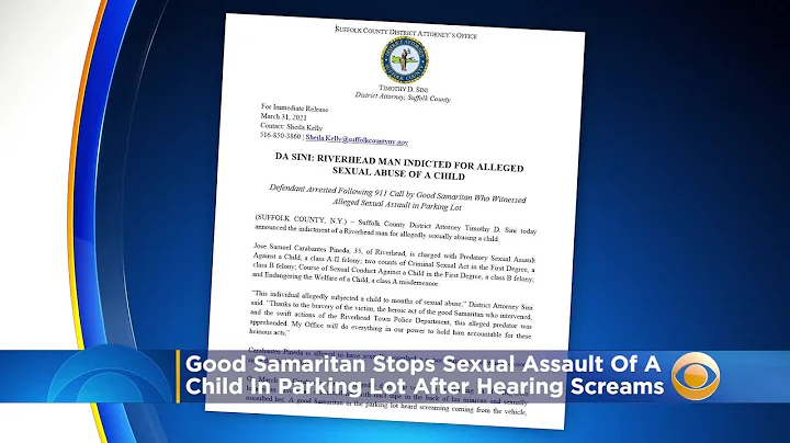Prosecutors: Good Samaritan Stops Sexual Assault Of A Child In Parking Lot After Hearing Screams Fro