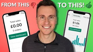 Turn Visitors Into Customers! Traffic But No Sales Fixed (Shopify Tutorial)