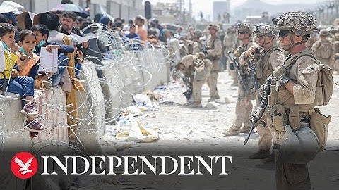 Chaotic scenes at Kabul airport as thousands try to flee Afghanistan