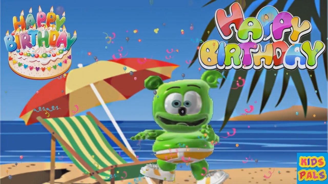 Gummibär The Gummy Bear - HAPPY BIRTHDAY LYRIC VIDEO Gummy Bear Song Kids  Happy Birthday Song by Gummibär 