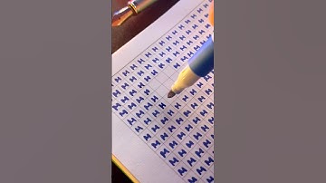 M from the Comments! Want Your Letter Next? #relax #satisfying #handwriting #shorts #art #drawing