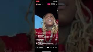 Lil durk plays sleazy world go on ig live