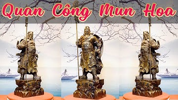 SIêu Phẩm Tượng Gỗ: Quan Công Chống Đao - Gỗ Mun Hoa | Đồ Gỗ Mạnh Sơn