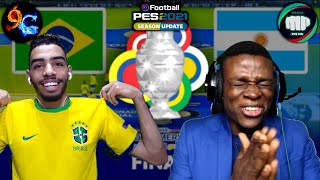 BRAZIL vs ARGENTINA COPA AMÉRICA 2021 FINAL [9AL GAMES v MACKIE PES HD]