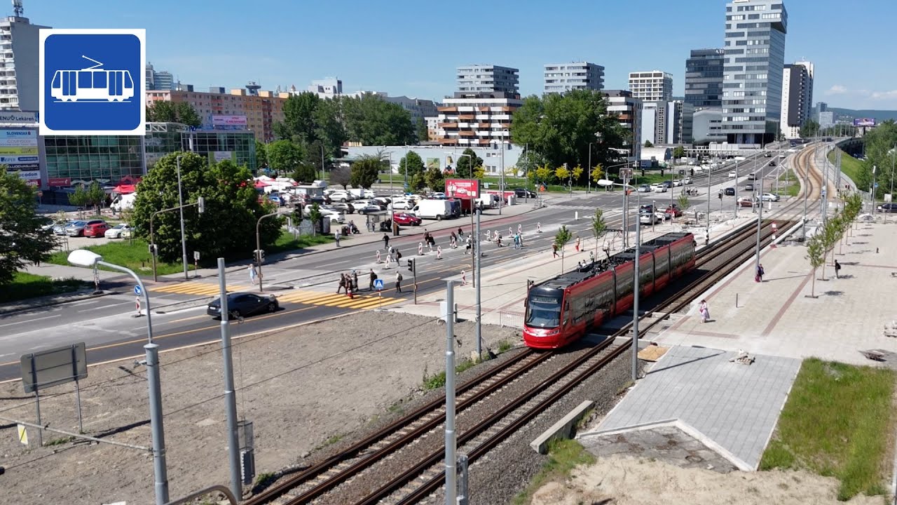 Výstavba petržalskej električky (1/3). Úsek Farského - Janíkov dvor. Máj 2025