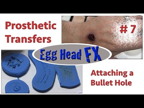 Prosthetic Transfers- Attaching The Entrance Bullet Hole - Part 7