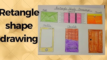 rectangle shape drawing/drawing with rectangle shape/drawing for kids