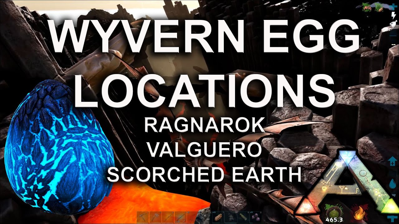 Ark Wyvern Egg Locations Ragnarok Valguero Scorched Earth Ark Survival Evolved Youtube