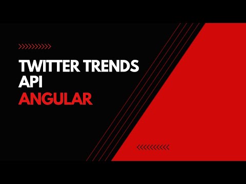 How to consume Twitter Trends API in Angular #angular