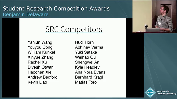 Student Research Competition Awards