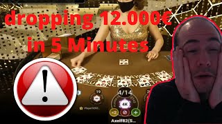 High Stakes Blackjack: How to lose 12.000€ in 5 Minutes on Playtech Live Dealer Black Jack