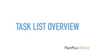 Task List Overview