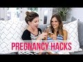 PREGNANCY HACKS | Prevent Stretch Marks, DIY Maternity Clothes & More! | Shenae Grimes & Jana Kramer