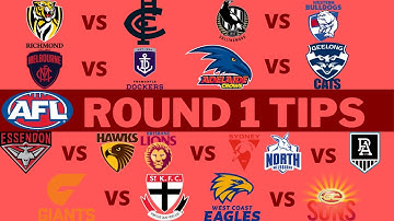 AFL ROUND 1 TIPS/PREDCTIONS (2021)
