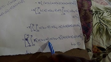 AUTOCORRELATION  FUNCTION OF SYSTEM RESPONSE