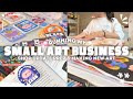 Running my small art business shop update prep  making art  studio vlog