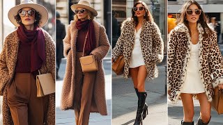 : Winter Street Fashion in Italy: Winter Outerwear Trends and Timeless Leopard Print Fashion