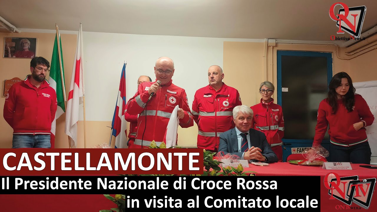 CASTELLAMONTE - Il Presidente Nazionale di Croce Rossa in visita al Comitato locale