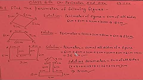 6th/exercise 16.1/question 1/chapter 16 perimeter and area/maths