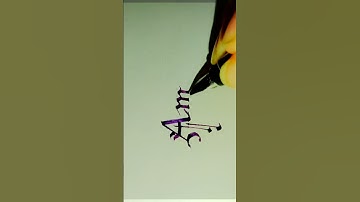Amrita Creative font #Calligraphia beautiful font #shorts #youtube_shorts Creative art calligraphy