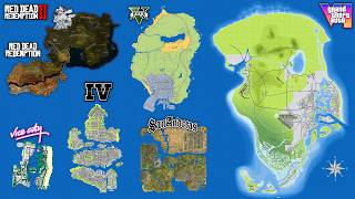 New Gta 6 Map Vs All Rockstar Games Maps