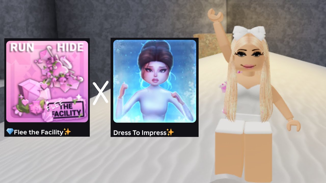 FLEE THE FACILITY X DRESS TO IMPRESS!! Roblox - Flee the Facility quest + map ! (FIRST ATTEMPT)