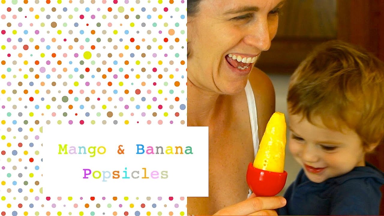Mango and Banana Popsicle - baby food recipe +10M | BuonaPappa