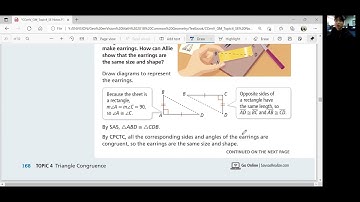 EnVision Geometry 4-3: SAS and SSS Congruence Criteria