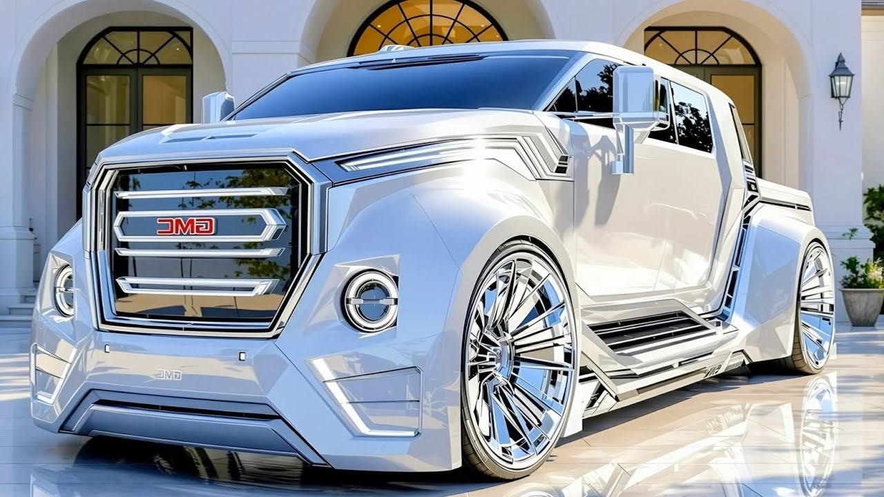GMC Future Truck 2026 года – концепт нового поколения Hummer EV в стиле | Реалистичные визуализац...