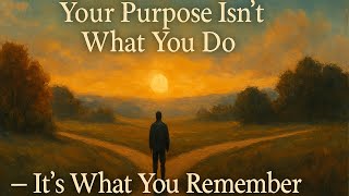 Your purpose isn’t what you do — it’s what you remember.🤔