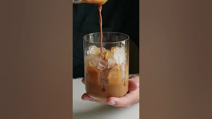 Spanish Iced Latte #coffee #asmr