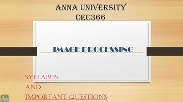 Image processing| CEC366| Important questions |2021 |Anna University| @Cracks_guys