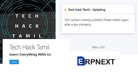 How to solve Your system is being updated. Please refresh again after a few moments