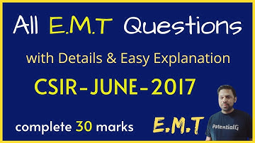 2017 June CSIR-NET | All EMT Question | E.M.T |  | POTENTIAL G