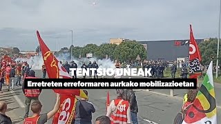 Tentsio uneak erretreten erreformaren aurkako mobilizazioetan