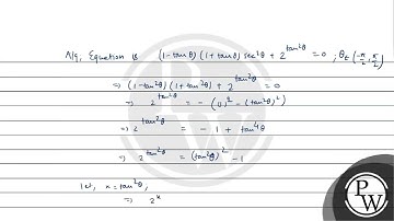 A value of \( \theta \) in the interval \( (-\pi / 2, \pi / 2) \) satisfying the equation \( (1-...