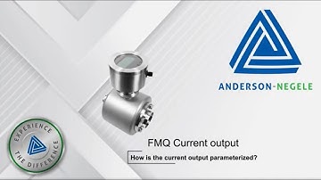 FMQ How to: Current output (Anderson-Negele electromagnetic flow meter)