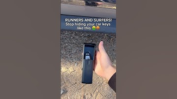 Runners and surfers need to stop using those terrible plastic car key lockboxes. This is more secure