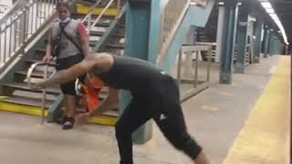 Man Jumps And Somersaults Between Platforms To Catch A Train - 1142478