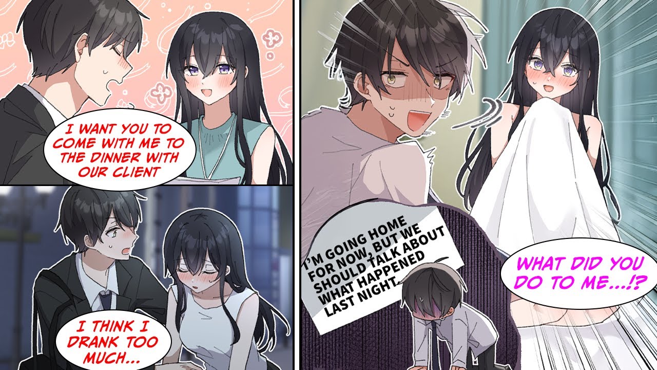 [Manga Dub] I took my boss home with me, but things get chaotic and now I'm in trouble...!? [RomCom]