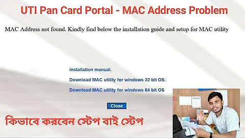 MAC Address not found. Kindly find below the installation guide and setup for MAC utility , #souvik