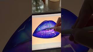 How to draw glossy lips | Procreate art #illustration #shorts #viral #art